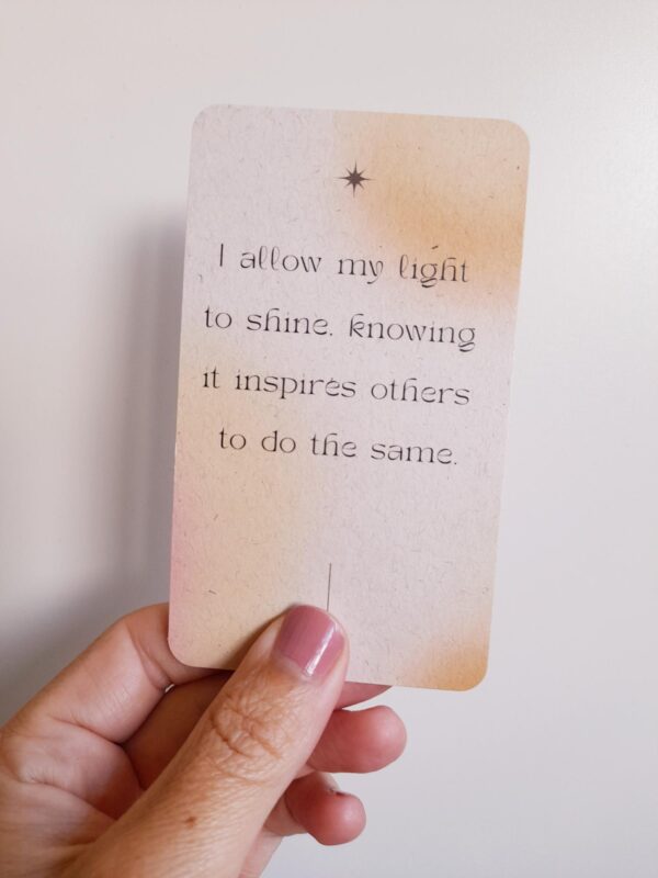 light up affirmations card deck